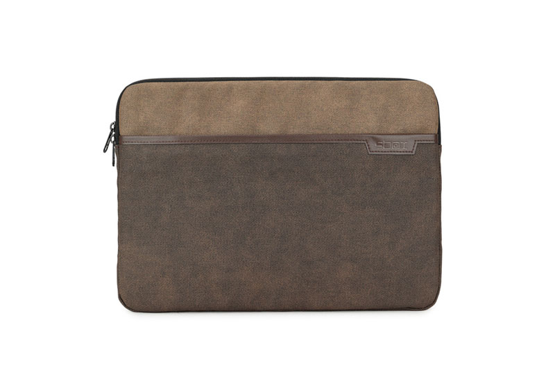 Brown Men's Leather Laptop Sleeve